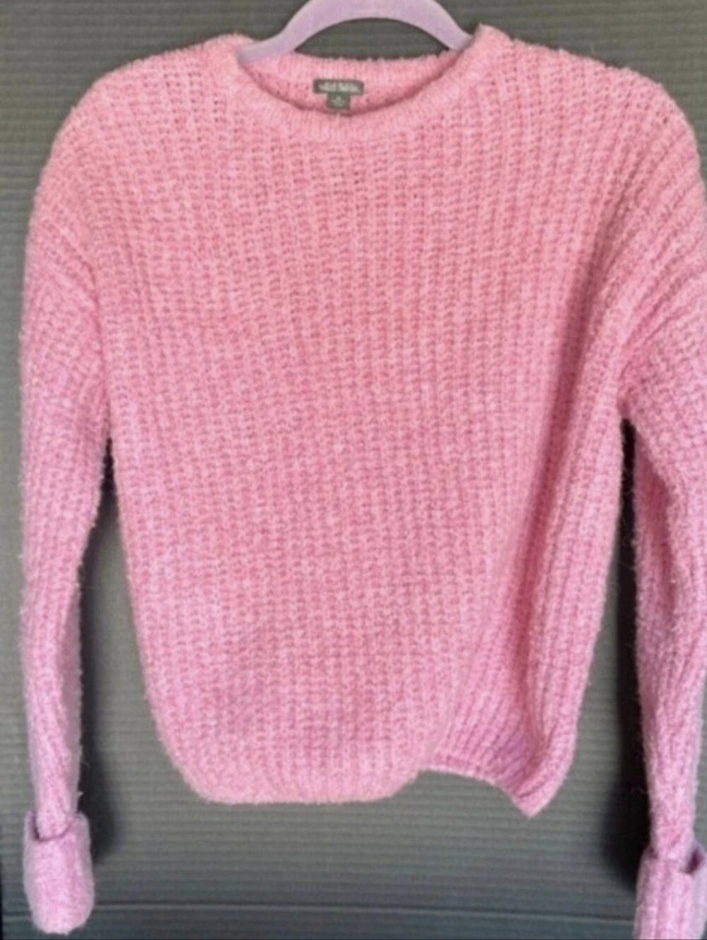 Wild Fable Pink Textured Crewneck